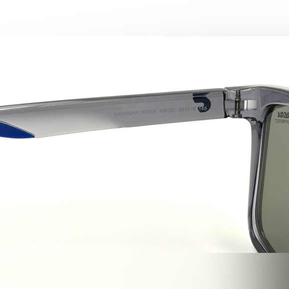 Carrera Sports Sunglasses Blue Mirror Lens 8055/S KB7Z0 58-16-145 - Picture 9 of 10